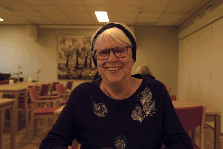 Ellen Margrethe Winther på møteplassen på Vinderen