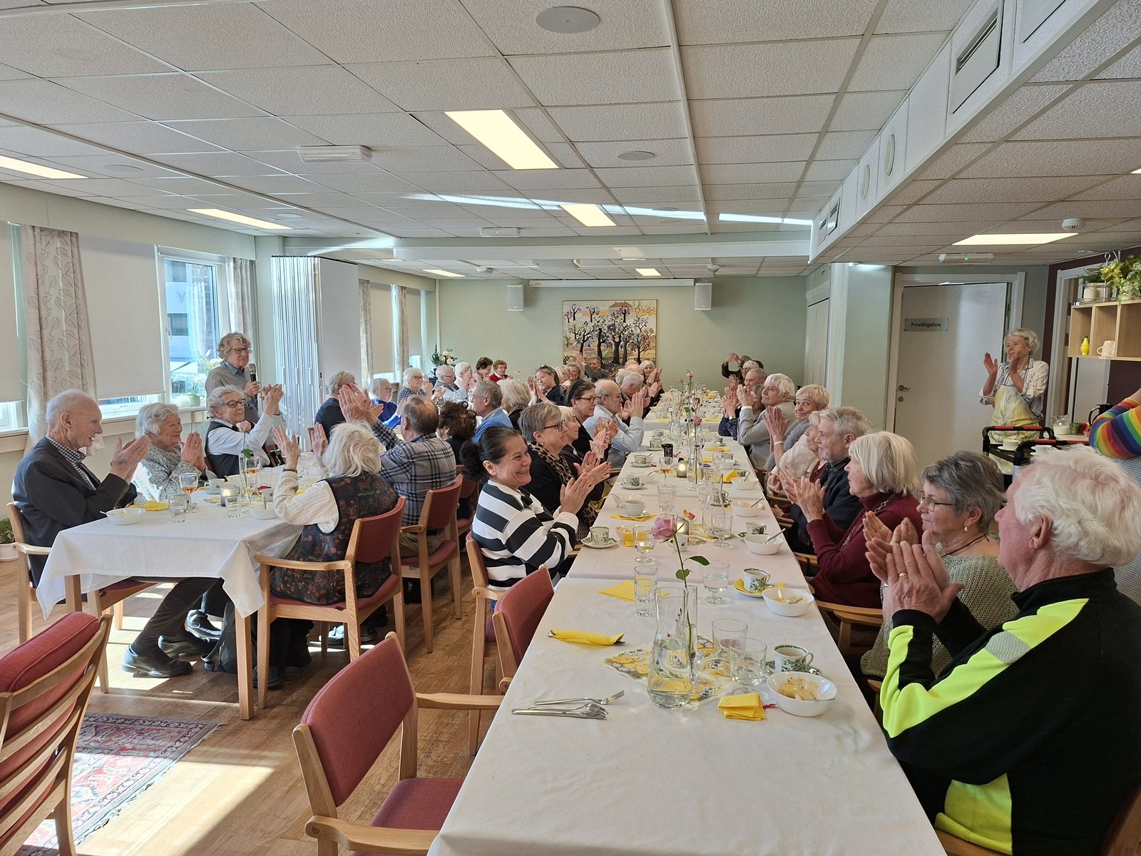 Besøkende på møteplassen